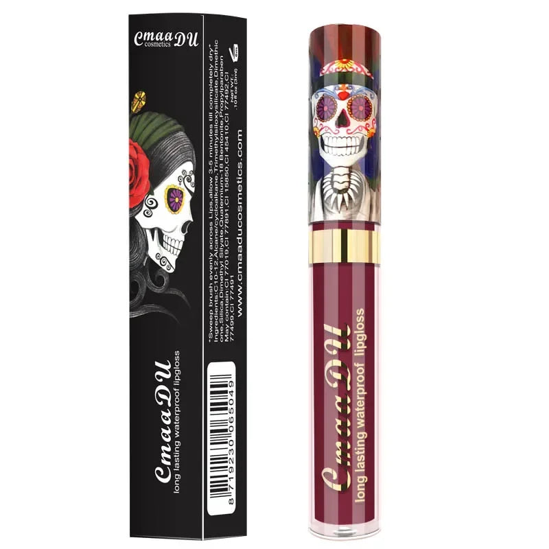 Rouge à lèvres liquide mat nude waterproof CmaaDU, gloss hydratant longue tenue, maquillage, produit de beauté cosmétique