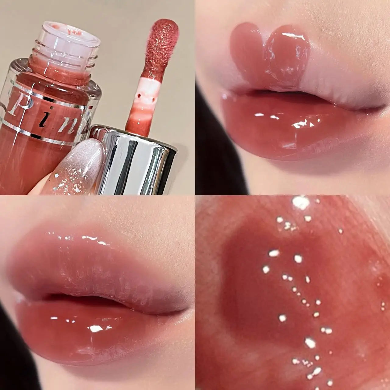 Gloss à lèvres photosensible, longue tenue et hydratant, couleur intense, rouge à lèvres liquide automne-hiver, soin des lèvres, cosmétique femme, cadeau Saint-Valentin ou Noël