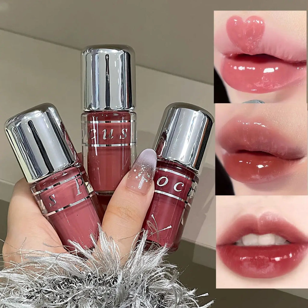 Gloss à lèvres photosensible, longue tenue et hydratant, couleur intense, rouge à lèvres liquide automne-hiver, soin des lèvres, cosmétique femme, cadeau Saint-Valentin ou Noël