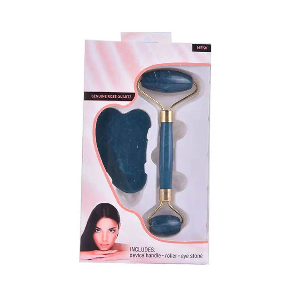 Massage facial relaxant pour femmes : rouleau de massage anti-âge et anti-rides, effet lifting, double tête.