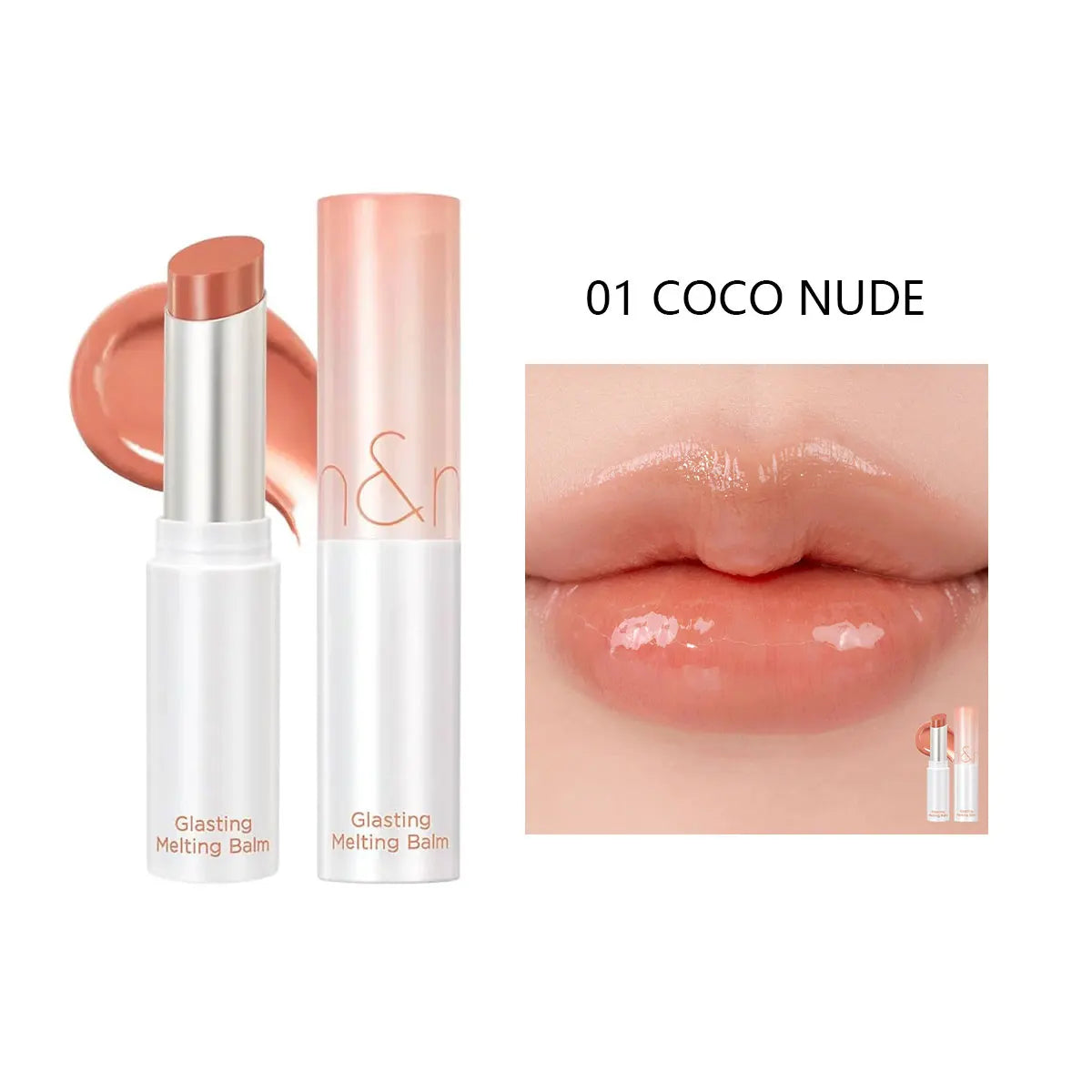 Baume fondant brillant rom&nd (01-09), Toucher doux, Fini brillant non collant, Fraîcheur garantie, Collection Festive, K-Beauty, Maquillage