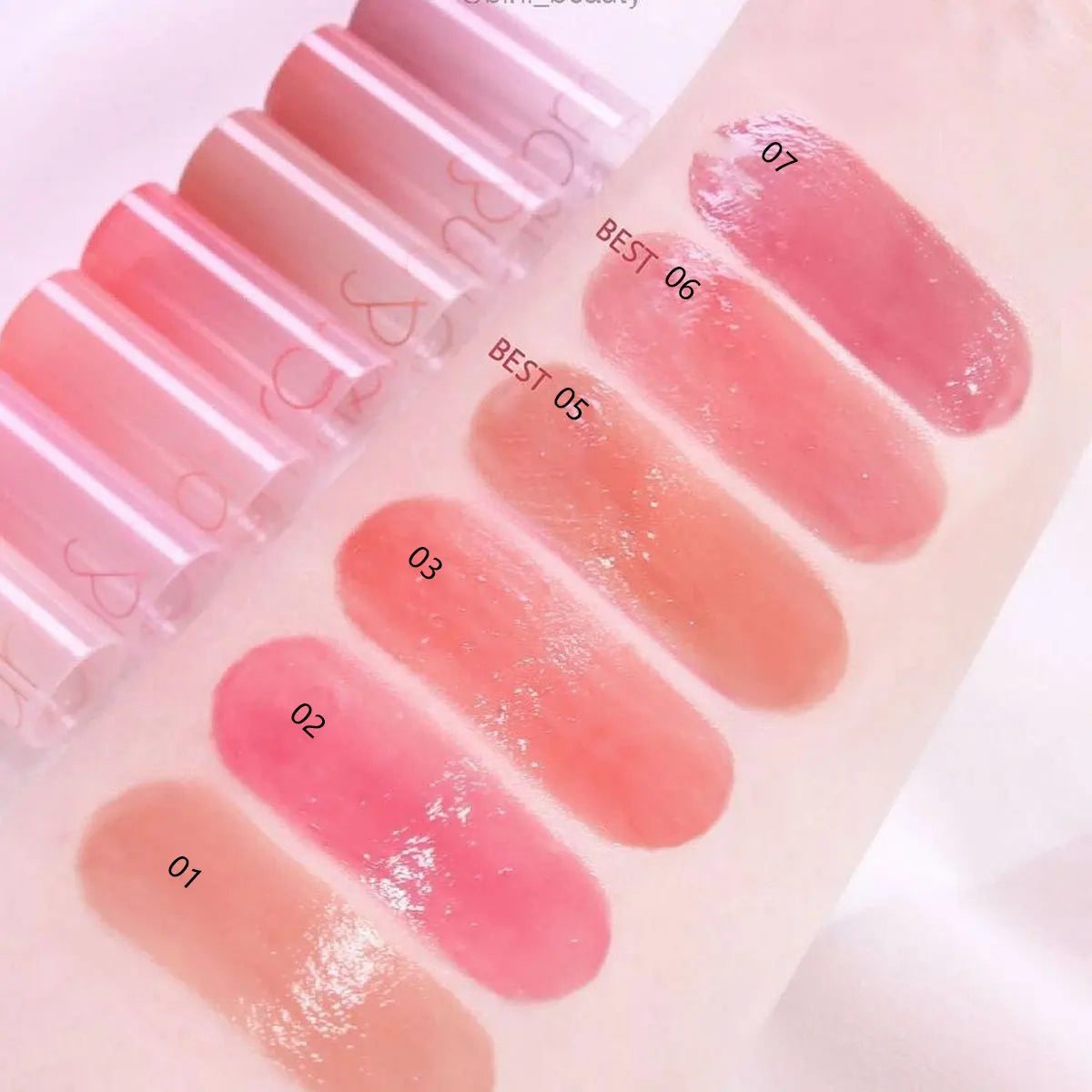 Baume fondant brillant rom&nd (01-09), Toucher doux, Fini brillant non collant, Fraîcheur garantie, Collection Festive, K-Beauty, Maquillage