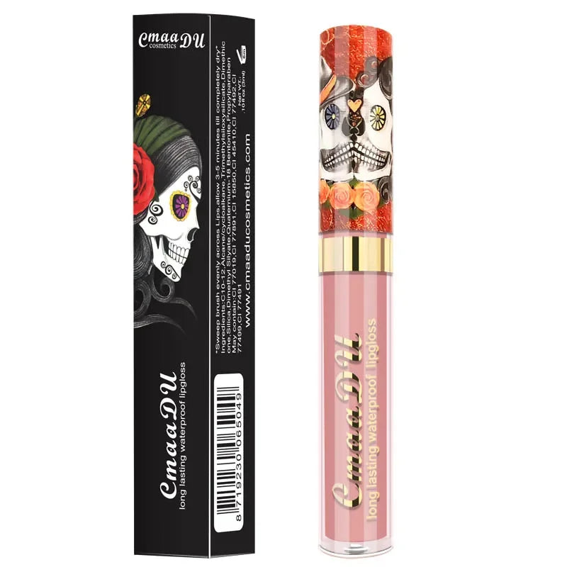 Rouge à lèvres liquide mat nude waterproof CmaaDU, gloss hydratant longue tenue, maquillage, produit de beauté cosmétique