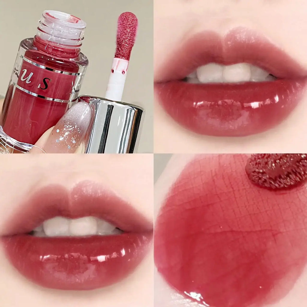 Gloss à lèvres photosensible, longue tenue et hydratant, couleur intense, rouge à lèvres liquide automne-hiver, soin des lèvres, cosmétique femme, cadeau Saint-Valentin ou Noël